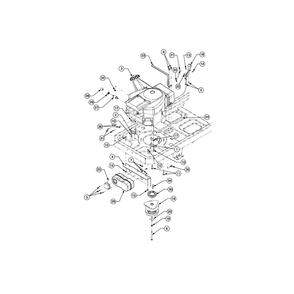 Engine Connections Diagram and Parts List for RZTSERIES  Cub Cadet Lawn Tractor